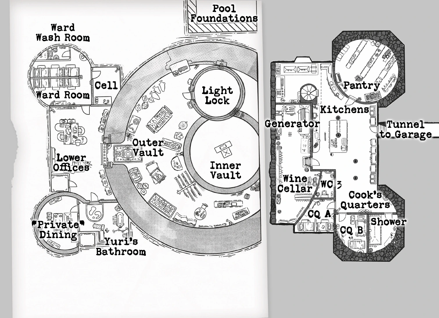 A clearer version of the map from Shadow of the Vault that uses large text and clearer, high-contrast visuals.