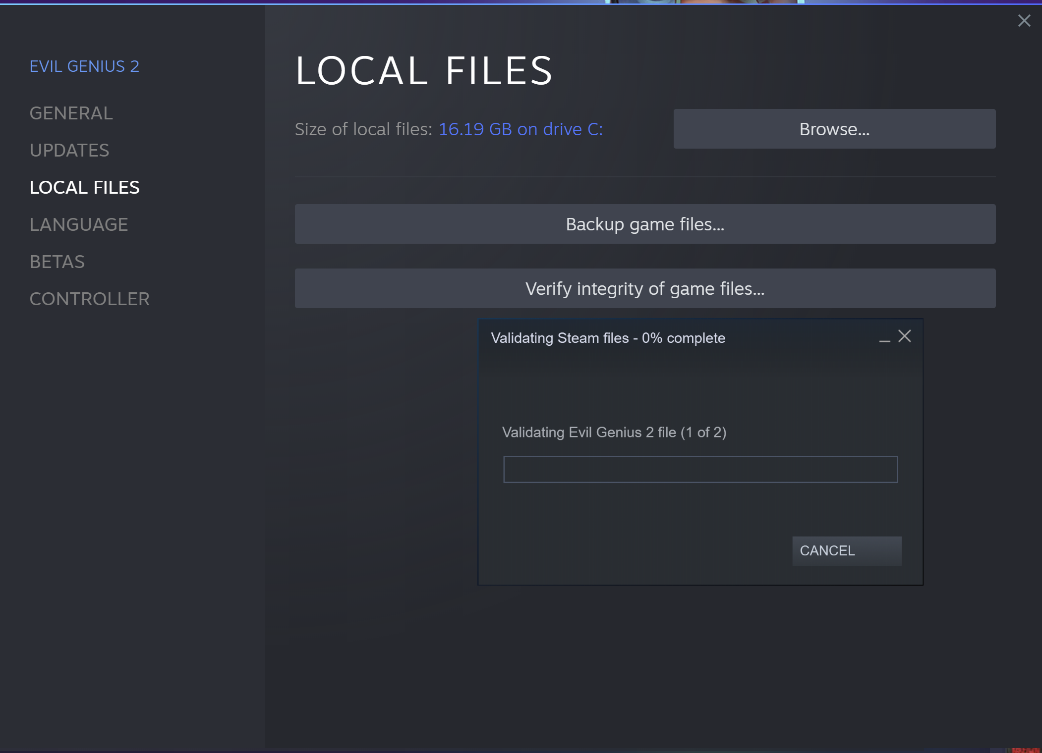 Verify your game files. Check game files Steam. Verify game Integrity files or reinstall.